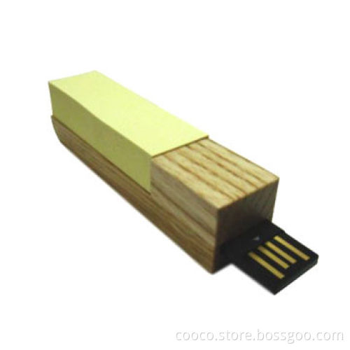 Wooden USB Flash Drive with 10 Years Data Retention, CE/RoHS/FCC Certificates